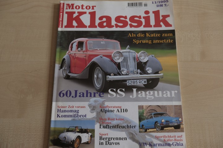 Deckblatt Motor Klassik (11/1995)
